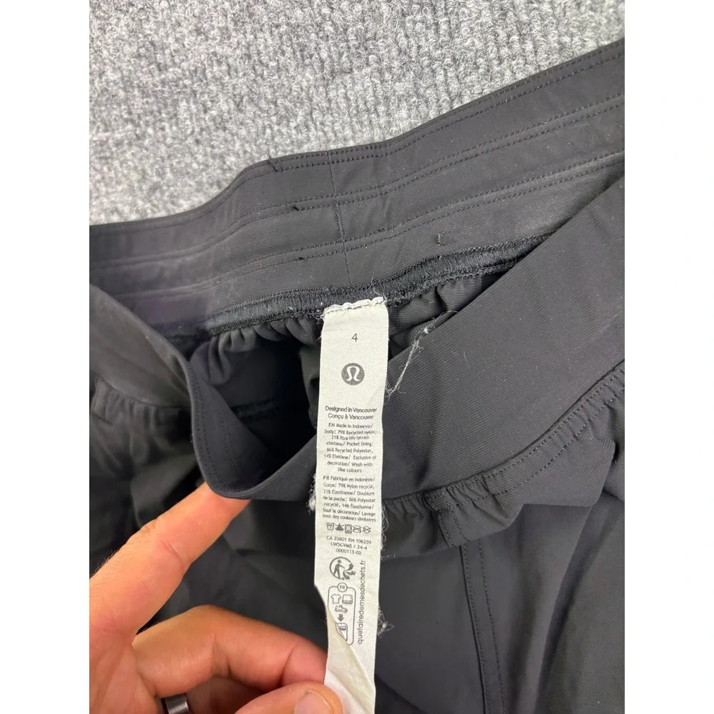Lululemon Adaptive State Joggers Womens‎ 4 Black High Rise Ankle Zip LW5CYMS